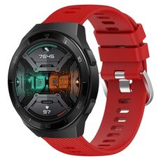 Per Huawei Watch GT 2E 22mm Cinturino in silicone morbido a tinta unita (rosso)