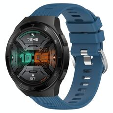 Per Huawei Watch GT 2E 22mm Cinturino in silicone morbido a tinta unita (blu)