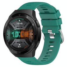 Per Huawei Watch GT 2E 22mm Cinturino in silicone morbido a tinta unita (verde)