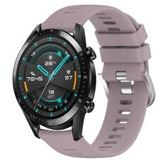Per Huawei GT2 46mm 22mm Cinturino in silicone morbido a tinta unita (Roland Purple)