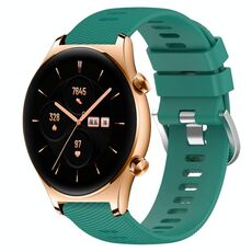 For Honor Watch GS 3 22mm Cinturino in silicone morbido a tinta unita (verde)