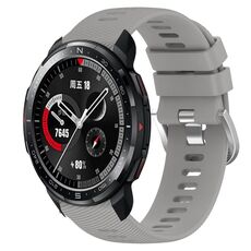 Cinturino per orologio in silicone morbido a tinta unita For Honor Watch GS Pro da 22 mm (grigio)