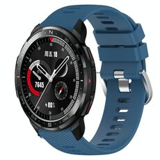 Cinturino per orologio in silicone morbido a tinta unita For Honor Watch GS Pro da 22 mm (blu)
