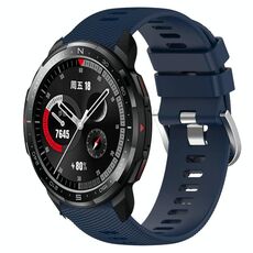 Cinturino per orologio in silicone morbido a tinta unita For Honor Watch GS Pro da 22 mm (blu notte)