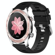 Cinturino per orologio in silicone morbido a tinta unita For Honor Watch Dream da 22 mm (nero)