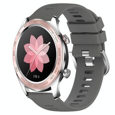 Cinturino per orologio in silicone morbido a tinta unita For Honor Watch Dream da 22 mm (grigio scuro)