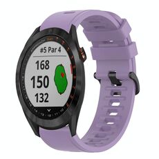Per Garmin Approach S40 Cinturino in silicone morbido da 20 mm in tinta unita (viola)