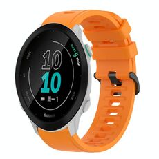 Per Garmin Forerunner 158 20mm Cinturino in silicone morbido a tinta unita (arancione)