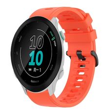 Per Garmin Forerunner 158 20mm Cinturino in silicone morbido a tinta unita (rosso)