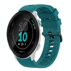 Per Garmin Forerunner 158 20mm Cinturino in silicone morbido a tinta unita (verde)