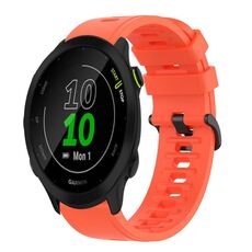 Per Garmin Forerunner 55 20mm Cinturino in silicone morbido a tinta unita (rosso)