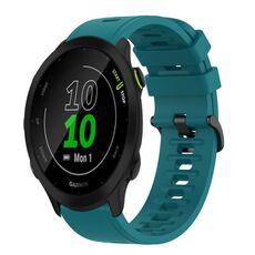 Per Garmin Forerunner 55 20mm Cinturino in silicone morbido a tinta unita (verde)