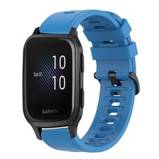 Per Garmin Venu SQ 20mm Cinturino in silicone morbido a tinta unita (blu)