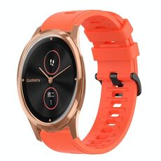 Per Garminmove Luxe 20mm cinturino in silicone morbido a tinta unita (rosso)
