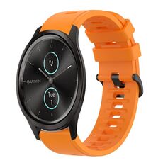 Per Garmin Garminmove Style 20mm Cinturino in silicone morbido a tinta unita (arancione)