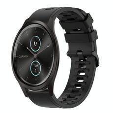 Per Garmin Garminmove Style 20mm Cinturino in silicone morbido a tinta unita (nero)