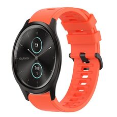 Per Garmin Garminmove Style 20mm Cinturino in silicone morbido a tinta unita (rosso)