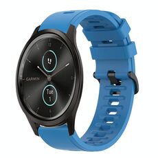 Per Garmin Garminmove Style 20mm Cinturino in silicone morbido a tinta unita (blu)