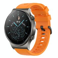 Per Huawei GT2 Pro 22MM Cinturino in silicone morbido a tinta unita (arancione)