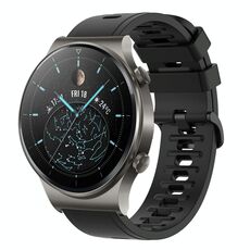 Per Huawei GT2 Pro 22MM Cinturino in silicone morbido a tinta unita (nero)