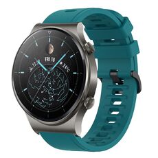 Per Huawei GT2 Pro 22MM Cinturino in silicone morbido a tinta unita (verde)