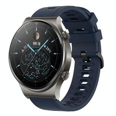 Per Huawei GT2 Pro 22MM Cinturino in silicone morbido a tinta unita (blu notte)