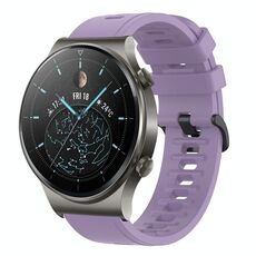 Per Huawei GT2 Pro 22MM Cinturino in silicone morbido a tinta unita (viola)