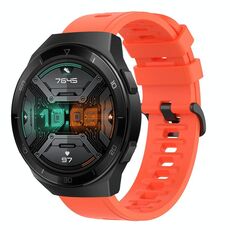 Per Huawei Watch GT 2E 22MM Cinturino in silicone morbido a tinta unita (rosso)