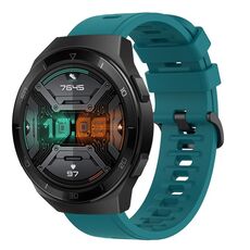 Per Huawei Watch GT 2E 22MM Cinturino in silicone morbido a tinta unita (verde)