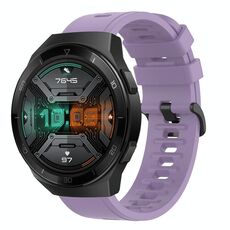 Per Huawei Watch GT 2E 22MM Cinturino in silicone morbido a tinta unita (viola)