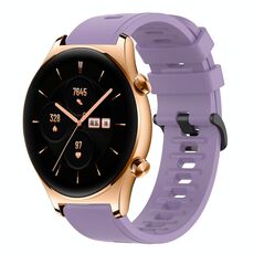 Cinturino per orologio in silicone morbido a tinta unita For Honor Watch GS 3 22MM (viola)