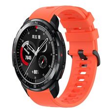 Cinturino per orologio in silicone morbido a tinta unita For Honor Watch GS Pro 22MM (rosso)