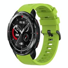 Cinturino per orologio in silicone morbido a tinta unita For Honor Watch GS Pro 22MM (verde lime)