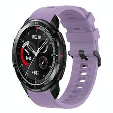 Cinturino per orologio in silicone morbido a tinta unita For Honor Watch GS Pro 22MM (viola)