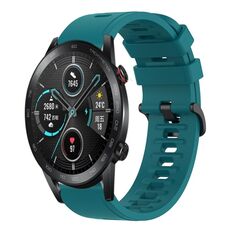 Per Honor Magic Watch 2 46mm 22MM Cinturino in silicone morbido a tinta unita (verde)