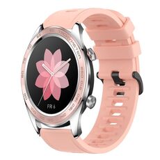 Cinturino per orologio in silicone morbido a tinta unita For Honor Watch Dream 22MM (rosa)
