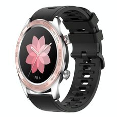Cinturino per orologio in silicone morbido a tinta unita For Honor Watch Dream 22MM (nero)