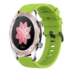 Cinturino per orologio For Honor Watch Dream 22MM in silicone morbido a tinta unita (verde lime)