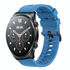 Per Xiaomi MI Watch S1 Cinturino per orologio in silicone morbido a tinta unita da 22 mm (blu)