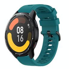Per Xiaomi MI Watch Color 2 22mm Cinturino in silicone morbido a tinta unita (verde)