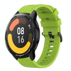 Per Xiaomi MI Watch Color 2 22mm Cinturino in silicone morbido a tinta unita (verde lime)