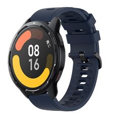 Per Xiaomi MI Watch Color 2 22mm Cinturino in silicone morbido a tinta unita (blu notte)