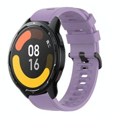 Per Xiaomi MI Watch Color 2 22mm Cinturino in silicone morbido a tinta unita (viola)
