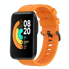 Per Xiaomi MI Watch Sport 22mm Cinturino in silicone morbido a tinta unita (arancione)
