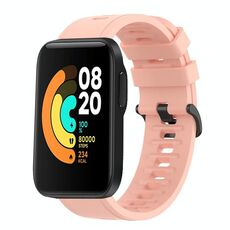 Per Xiaomi MI Watch Sport 22mm Cinturino in silicone morbido a tinta unita (rosa)