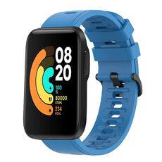 Per Xiaomi MI Watch Sport 22mm Cinturino in silicone morbido a tinta unita (blu)