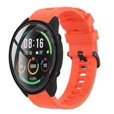 Per Xiaomi MI Watch Color 22mm Cinturino in silicone morbido a tinta unita (rosso)