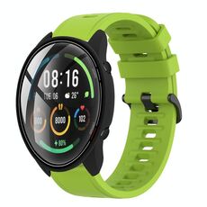 Per Xiaomi MI Watch Color 22mm Cinturino in silicone morbido a tinta unita (verde lime)