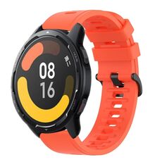 Per Xiaomi MI Watch S1 Pro 22mm Cinturino in silicone morbido a tinta unita (rosso)