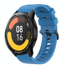 Per Xiaomi MI Watch S1 Pro 22mm Cinturino in silicone morbido a tinta unita (blu)